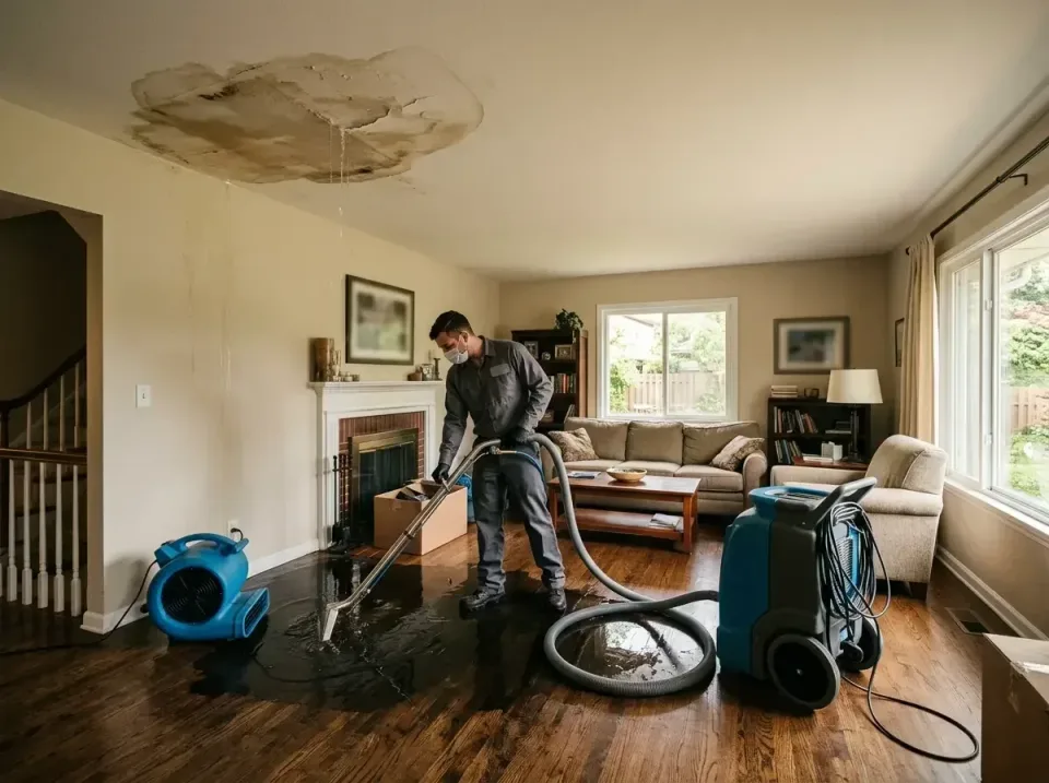 attic-pipe-burst-ceiling-drip-008 — frequently asked questions, Water Damage Restoration & Carpet Care in University Place,…